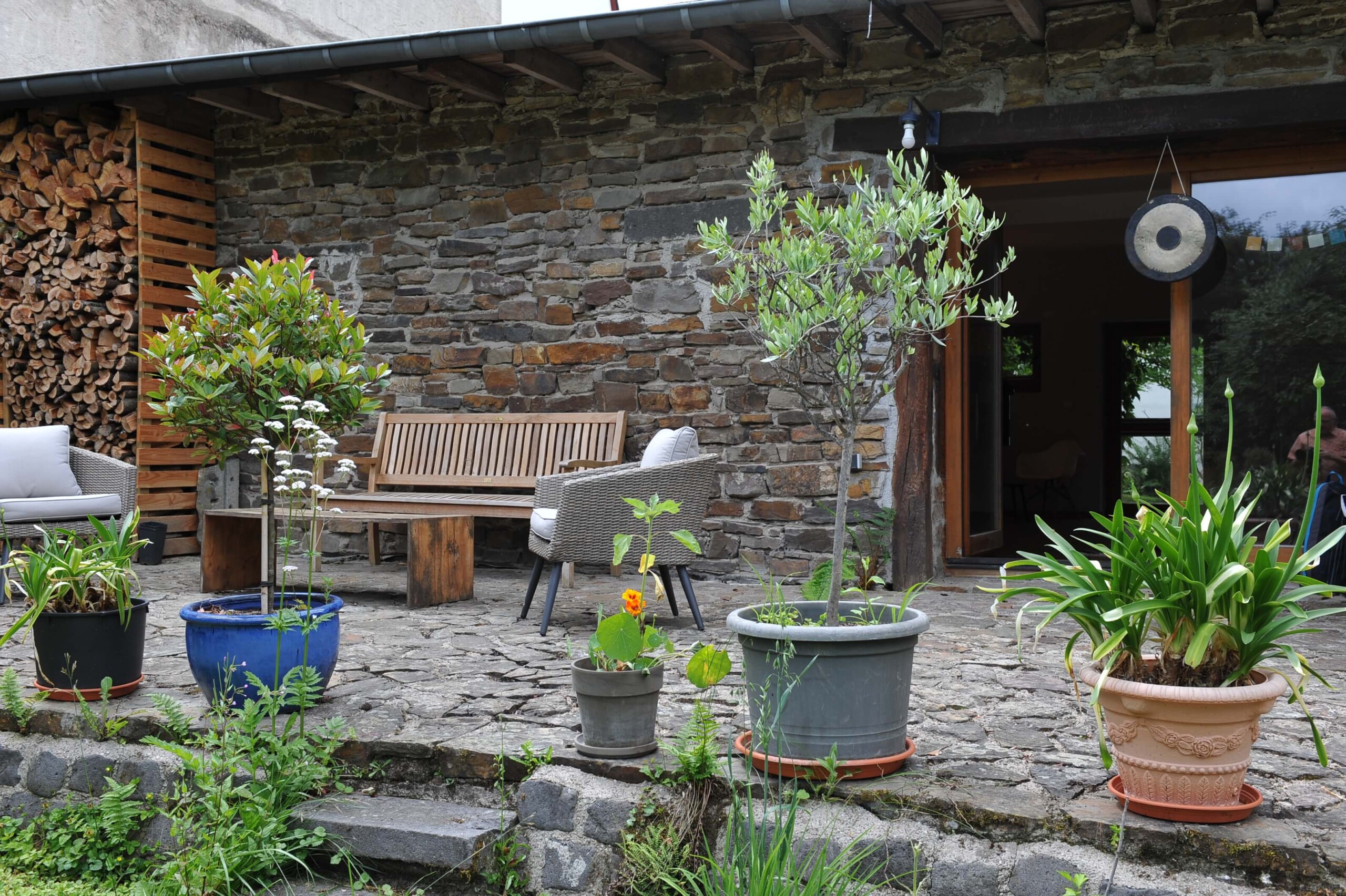 Terrasse am Probenhaus für Musiker